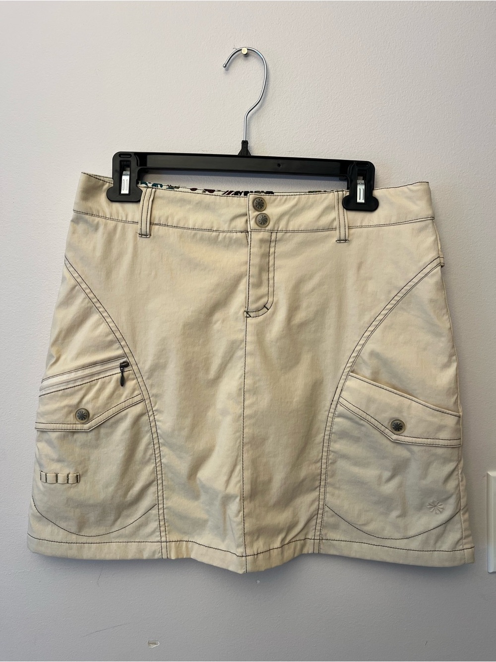 ATHLETA “Whatever” Utility Stretch Skort Khaki Size 2